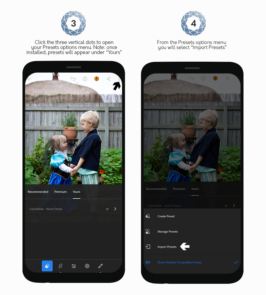 Android Import Presets into Lightroom Mobile The Luxe Lens
